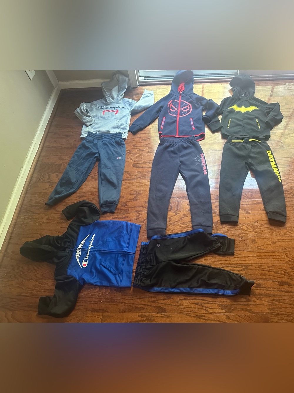 Boys Champion Kids Hoodie & Sweatpants Set - Grey, Navy, Blue, Black Size 4-6